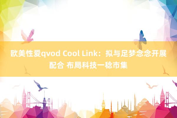 欧美性爱qvod Cool Link：拟与足梦念念开展配合 布局科技一稔市集