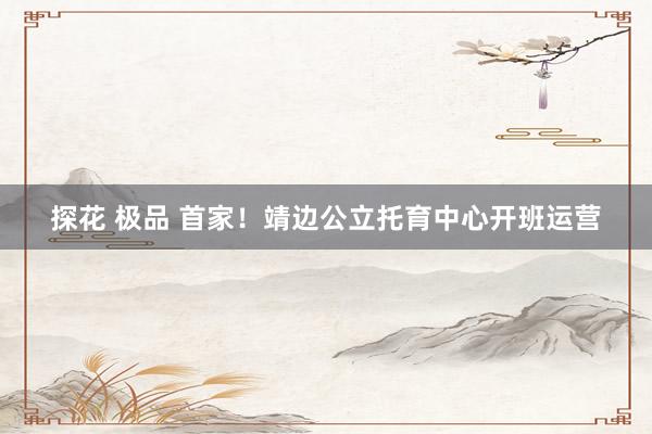 探花 极品 首家！靖边公立托育中心开班运营