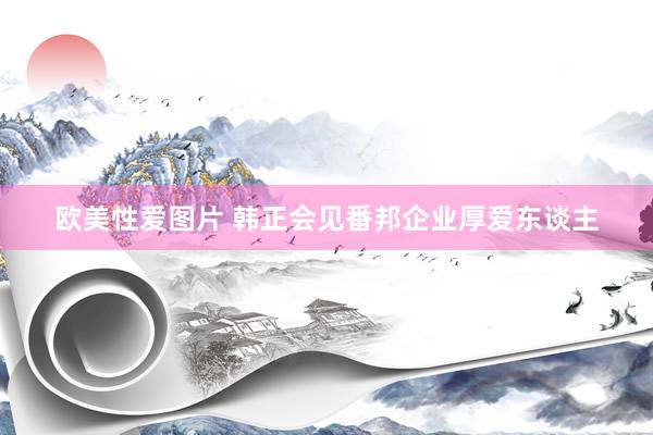 欧美性爱图片 韩正会见番邦企业厚爱东谈主