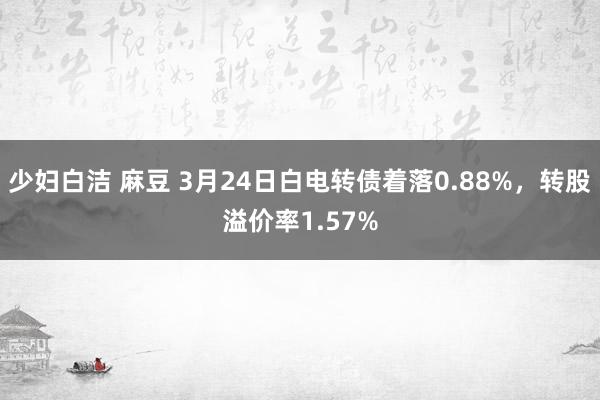 少妇白洁 麻豆 3月24日白电转债着落0.88%，转股溢价率1.57%