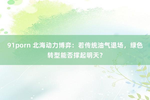 91porn 北海动力博弈：若传统油气退场，绿色转型能否撑起明天？
