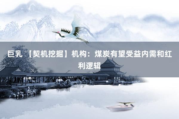巨乳 【契机挖掘】机构：煤炭有望受益内需和红利逻辑