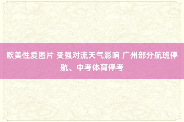 欧美性爱图片 受强对流天气影响 广州部分航班停航、中考体育停考