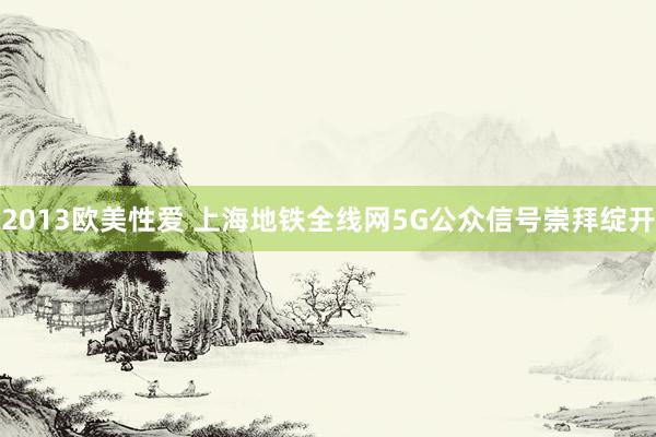 2013欧美性爱 上海地铁全线网5G公众信号崇拜绽开