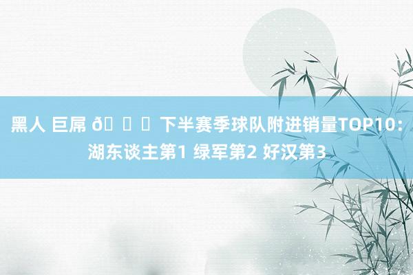 黑人 巨屌 👀下半赛季球队附进销量TOP10：湖东谈主第1 绿军第2 好汉第3